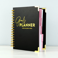 Agenda Semanal Personalizada A5 con Espiral, Color Rosa, Diario de Manifestación de Objetivos, Libro Planificador Sin Fecha, Cuaderno