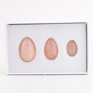 Trứng Yoni Được Chứng Nhận Khoan Chữa Bệnh Bằng Thạch Anh Hồng Pha Lê - Product Image 2