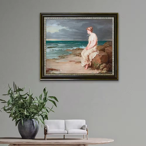 Retrato de Vincent Van Gogh, pintura al óleo impresionista hecha a mano, lienzo de tamaño personalizado, marco dorado vintage ecológico, decorativo - Product Image 2