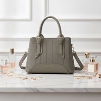 Sac fourre-tout en cuir PU pour femmes avec fermeture à glissière, bandoulière réglable, grande capacité pour un usage quotidien