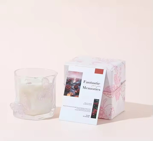 Coffret Cadeau Bougie en Verre Aromathérapie Romantique Française, Bougie en Cire de Soja Haut de Gamme, Décoration Florale Faite à la Main pour Mariage et Thanksgiving - Product Image 6