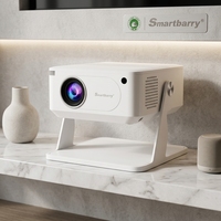 Projecteur intelligent Android 11 HT29 2K, 1 Go + 8 Go, LCD, 120 lumens, support réglable à 10 m, portable pour les conférences