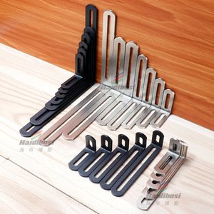 Soporte angular de acero inoxidable Haidibosi con orificio alargado, conector de 90 grados para soporte de muebles - Product Image 2