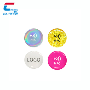 Cxj nhà máy cứng nhắc PVC Epoxy Coin <span class=keywords><strong>tag</strong></span> <span class=keywords><strong>RFID</strong></span> Thẻ Epoxy NFC bong bóng Sticker - Product Image 4