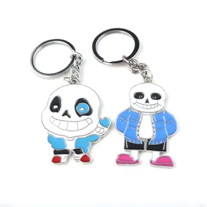 Fashion Game Charm Undertale Sans Papyrus Cute Figure Logo Keychain Keyring Panda Pendants Men Boy Kids Toys Bag Key Chain