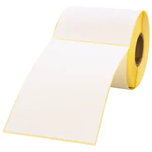 Factory Wholesale Private Label Ribbon Waterproof Self Adhesive 4x6 Address Paper Sticker Direct Thermal Shipping Labels
