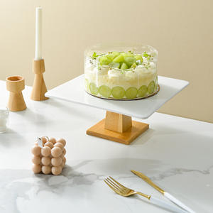 Bandeja de Postres Personalizada OEM/ODM, Soporte para Pastel con Tapa de Cristal para Presentación de Platos de Pastel - Product Image 2