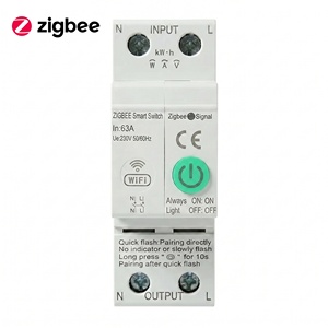 Interruptor de Circuito Inteligente SLS Zigbee para Riel DIN, 10-63A, con Monitoreo de Energía, 1P 2P 90-240V, Interruptor Remoto para Hogar Inteligente, Compatible con Alexa y <span class=keywords><strong>Google</strong></span> - Product Image 1