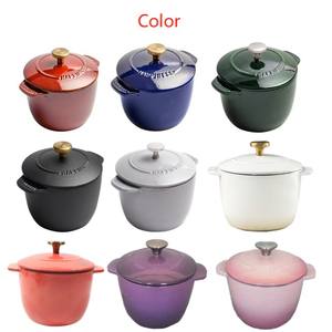 Batterie de cuisine en métal émaillé antiadhésif pré-assaisonné de conception classique casseroles à <span class=keywords><strong>paella</strong></span> colorées gril à gaz compatible avec la friture - Product Image 2