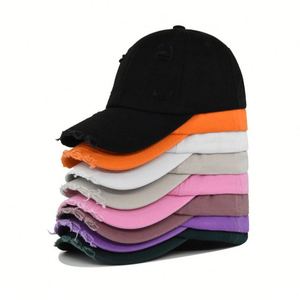High Quality 100% Cotton <b>Vintage</b> Baseball Cap Custom logo Mens Distressed Ripped Baseball <b>Hats</b> - Product Image 3