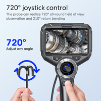 Endoscope articulé 720 avec caméra d'inspection mécanique de moniteur 5 ''avec articulation de manette à 4 voies