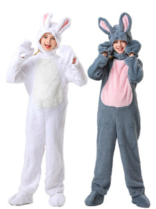 El Conejito Blanco Está Vestido de <span class=keywords><strong>Conejo</strong></span> Gris - Disfraz para Fiesta de Animales de Halloween - Product Image 1