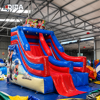 Toboggans aquatiques gonflables haut de gamme 2026 en PVC pour parc aquatique extérieur