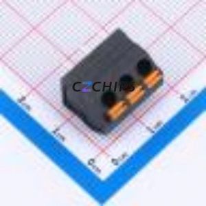 DB252-5.0-3P-BK Spring Terminal Block P=5.0mm Connector ( Construction: 1x3P )( Pitch: 5mm )( Color: Black ) - Product Image 1
