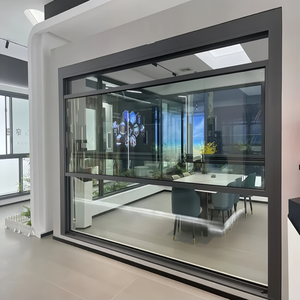 Fenêtres coulissantes verticales motorisées électriques avec fonction de fermeture en un clic pour balcon et <span class=keywords><strong>baie</strong></span> vitrée de bâtiments résidentiels de grande hauteur - Product Image 1