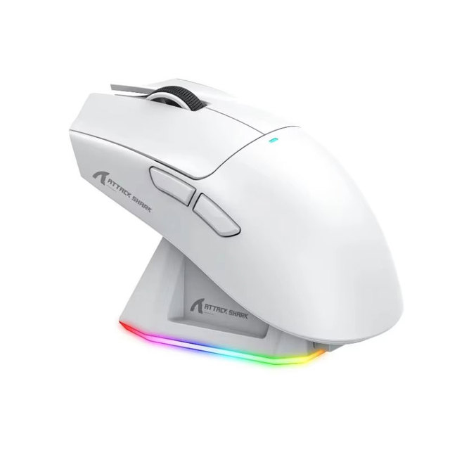 ATTACK SHARK X11 Tri-modle-Gaming Mouse with Magnetic Rechargeable Dock, PixArt PAW3311 Gaming Sensor for E-sport PC/LAP