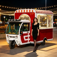Système d'entrepreneuriat mobile tout-en-un avec construction en acier inoxydable, suivi GPS, utilisation en extérieur pour le foodtruck Red Night.