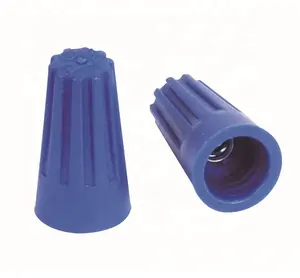 Paquete de 1000 piezas de alta calidad P2 color azul 300v de plástico Primavera de rápido eléctrico giro en conector de cable