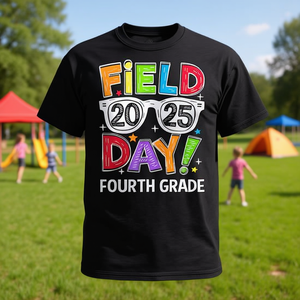 Camiseta para el Día del Campo de Juegos de Cuarto Grado 2025, Ropa para Maestros y Estudiantes para Eventos Divertidos - Product Image 3