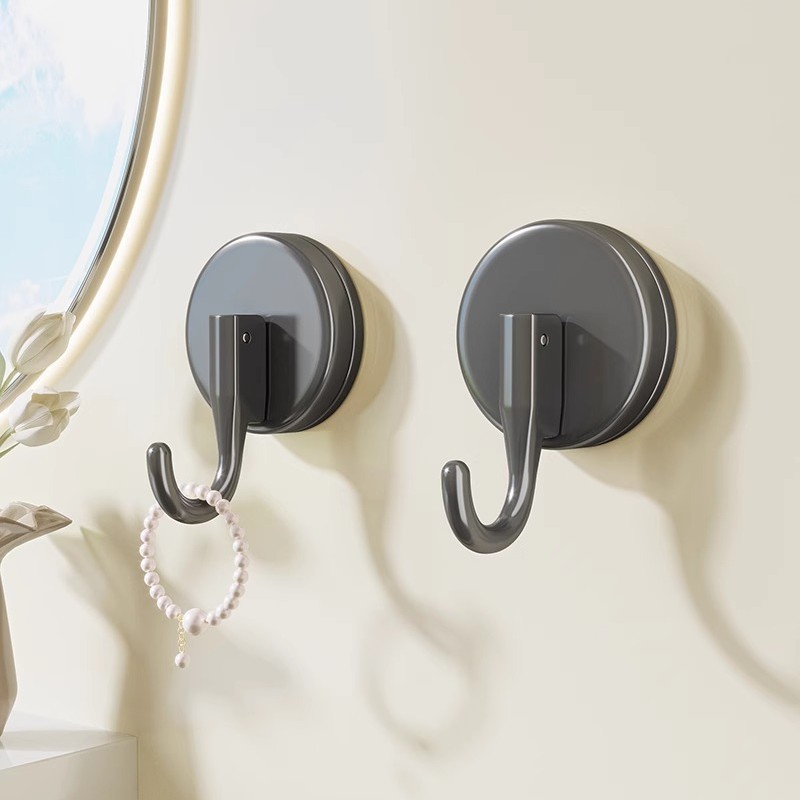 Gunmetal Gray Suction Cup Single Hook (2)