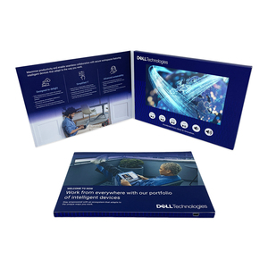 Bán buôn số lượng lớn video âm nhạc thẻ LCD hiển thị lễ hội video thẻ kinh doanh giải pháp video Brochure thẻ với Pocket - Product Image 1