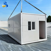 Maison conteneur pliable de type Z de 20 pieds et 40 pieds avec panneau sandwich en acier respirant pour hôtel moderne/bureau/centre commercial/salle de séjour