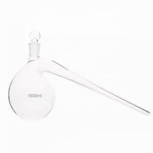 Tiandi Lab 125ml Vidro De Destilação Retorta Com Fundo Redondo e Rolha De Vidro Chão - Product Image 2