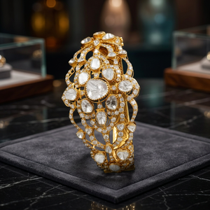 กำไลข้อมือทอง14K ประดับเพชรหลากรูปทรงสำหรับผู้หญิงกำไลข้อมือสำหรับใส่ไปงานปาร์ตี้ดีไซน์สวย - Product Image 2
