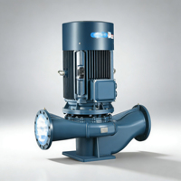 Pompe à diaphragme pour eau claire, personnalisable OEM, transfert de liquide industriel, verticale en ligne, basse pression, 74*59*105cm