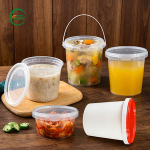 Vaso de Sopa Desechable de Plástico PP de 16oz con Tapa de Seguridad a Prueba de Manipulaciones, Apto para Microondas, para Comida para Llevar - Product Image 5