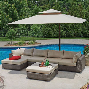 Juego de Sofás de Mimbre de Lujo para Exteriores, Diseño Riverside, Sillón Extra Grande - Product Image 1