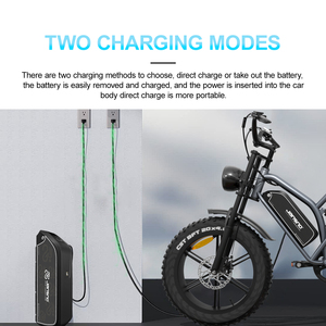 Vélo électrique tout-terrain 750W à moteur CC sans balais, pneus larges, freins à disque, batterie au lithium, cadre en acier, 7 vitesses, pour adultes - Stock UE - Product Image 5