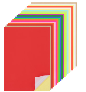 Vente Flash : Feuilles de papier A4 multicolores personnalisables, encre sans résidu, séchage rapide pour l'artisanat DIY et les autocollants de marquage de produits - Product Image 1