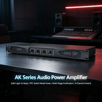 Amplificateur de puissance de classe D série AK Pro Audio, châssis léger 1U, amplificateur audio pour projet d'installation sonore commerciale