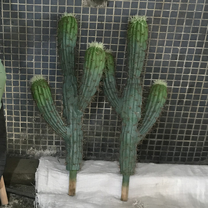 Grandes <span class=keywords><strong>plantes</strong></span> artificielles de cactus, faux bonsaïs succulents décoratifs, colonnes ornementales presque naturelles 2026 - Product Image 4