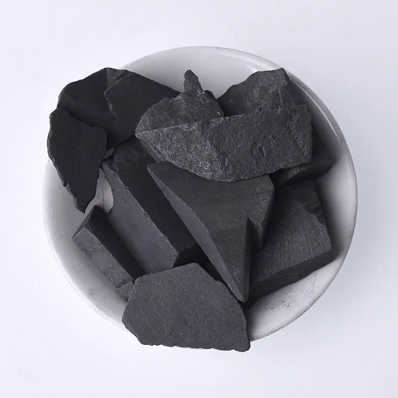 Fabrika toplu toptan doğal taş Shungite ham taşlar şifa kristal Shungite taş cevherleri dağınık Aroma kaba taşlar