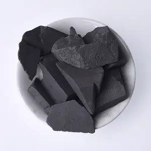 공장 대량 도매 천연 보석 Shungite 원시 돌 치유 크리스탈 Shungite 돌 광석 확산 아로마 거친 돌