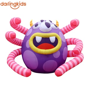 Monstre géant gonflable bleu à un œil, style peluche, collection de personnages de dessins animés pour fêtes d'enfants, festivals et séances photo - Product Image 2