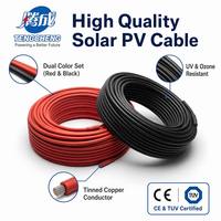 Cable de Batería para Energía Solar, Cable Solar TUV CE EN 50618 de 1500V H1Z2Z2-K 50A, Cable Conector Solar de 1500V