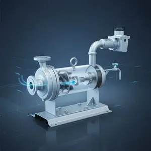 Pompe en acier inoxydable doublée de PTFE, résistante à la corrosion, à haut rendement, monophasée, pour le traitement chimique - Product Image 2