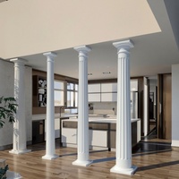 Colonne romaine en FRP décorative d'intérieur, légère et haute résistance, vente d'usine pour la décoration de la maison, piliers durables
