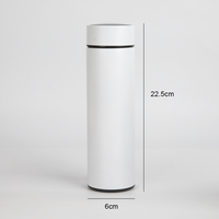 Mug Thermique 500 ml avec Infuseur à Thé, Écran Tactile, Flasque Isotherme Scellée Sous Vide, Affichage LED de Température, Bouteille Intelligente Isolée