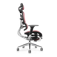Meubles commerciaux chaise en maille réglable chaise de bureau ergonomique en aluminium ascenseur à gaz moderne