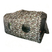 Tente Capsule Spatiale Gonflable 60x260x180cm Montage Rapide Imperméable Abri Gonflable Quatre Saisons Fenêtres à Vue Panoramique Camping Extérieur