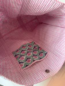 Elegant Style Shopper Tote <b>Bag</b> <b>Lightweight</b> Machine Quilted Handmade Hand Printed Weekend <b>Bag</b> Large Carry <b>Bag</b> Indian Handprinted - Product Image 2