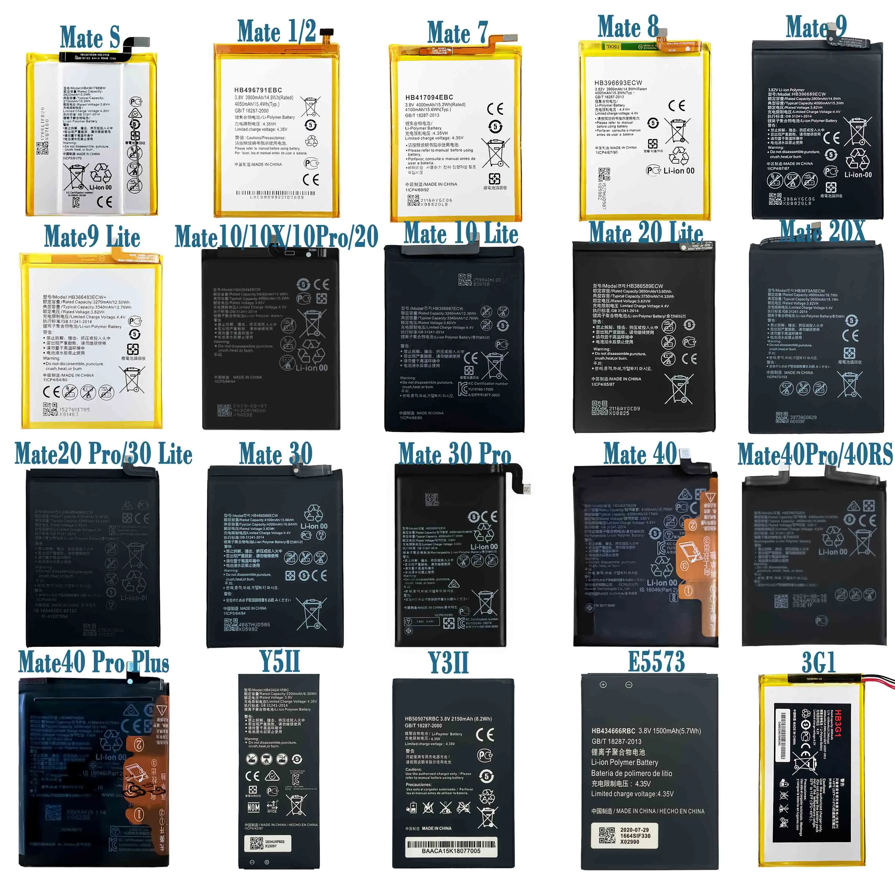 OEM फैक्टरी प्रत्यक्ष बैटरी के लिए Huawei P8 P10 लाइट P20 प्रो नोवा 3i batterie प्रतिस्थापन Huawei के लिए सभी मॉडल फोन बैटरी