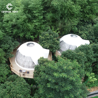 Tente de salon de commerce, dôme géodésique de luxe, tente de glamping, maison de tente, dôme rond du désert pour hôtel
