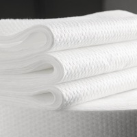 Tissu non tissé en polyester 100% 45 g/m², écologique, respirant, gaufré à pois, en rouleau jumbo uni/maillé pour lingettes humides