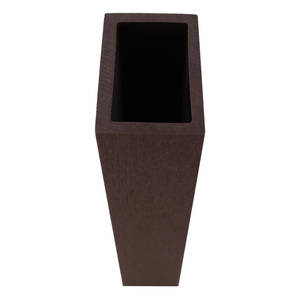 Tube en <span class=keywords><strong>bois</strong></span> composite carré creux extérieur en <span class=keywords><strong>bois</strong></span> composite étanche 70*50mm pour décoration extérieure - Product Image 5