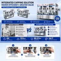 Machine de capsulage servo-orientée fiable et haute performance pour bouchons de pompe et bouchons à clapet pour produits de soins mère-enfant, avec fonction de vissage
